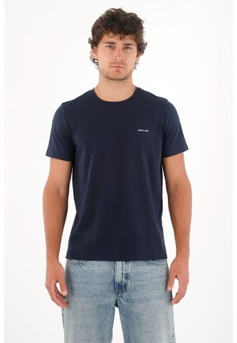 Tennis Camiseta Jersey Con Mini Estampado Azul Para Hombre Tennis