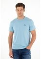 Tennis Camiseta Azul Básica Estampada Para Hombre de Tennis