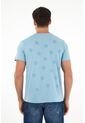 Tennis Camiseta Azul Básica Estampada Para Hombre de Tennis