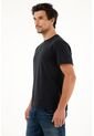 Tennis Camiseta Negra Manga Corta Para Hombre de Tennis