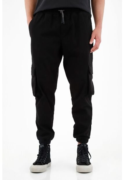 Tennis Pantalón Negro Tipo Jogger Para Hombre