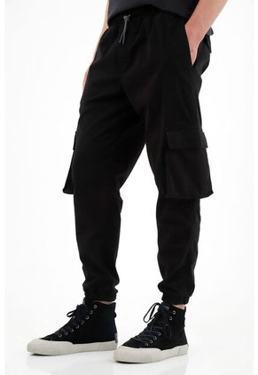 Tennis Pantalón Negro Tipo Jogger Para Hombre