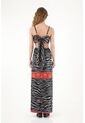 Tennis Vestido Largo Estampado Cut Out Para Mujer de Tennis