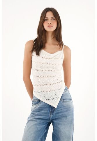 Tennis Camiseta Con Escote Drapeado Y Diseño De Flores Crudo Para Mujer Tennis