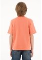 Camiseta Naranja Con Perilla De Botones Para Niño de Tennis