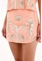 Falda Corta Rosada Con Estampado Especial Para Mujer de Tennis