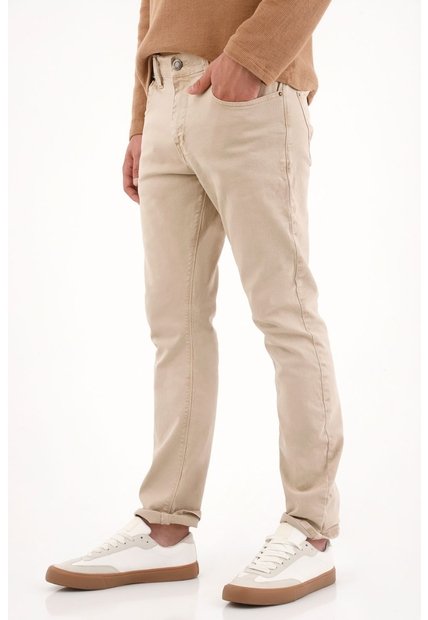 Tennis Pantalón Recto Crudo Para Hombre