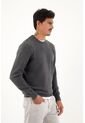 Tennis Buzo Tejido Gris Diseño Cerrado Para Hombre de Tennis