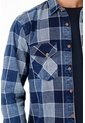 Tennis Camisa Leñadora Con Bolsillos Azul De Silueta Amplia Para Hombre de Tennis