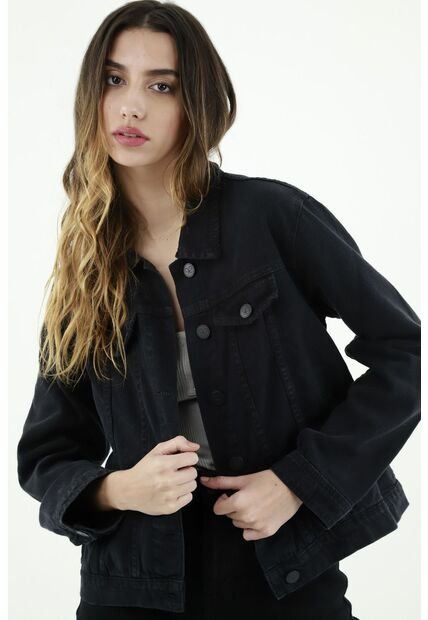 Tennis Cazadora Negra Para Mujer