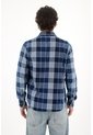 Tennis Camisa Leñadora Con Bolsillos Azul De Silueta Amplia Para Hombre de Tennis