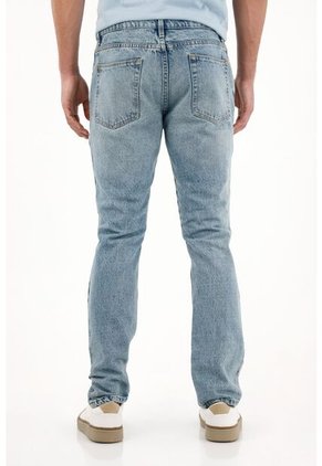 Tennis Jean Classic Con Rotos Azul Para Hombre