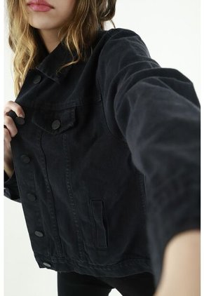 Tennis Cazadora Negra Para Mujer