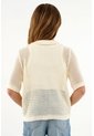 Camisa Crudo Tejida Para Niña de Tennis