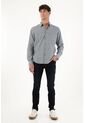 Tennis Camisa Preteñida A Rayas Azul Para Hombre de Tennis