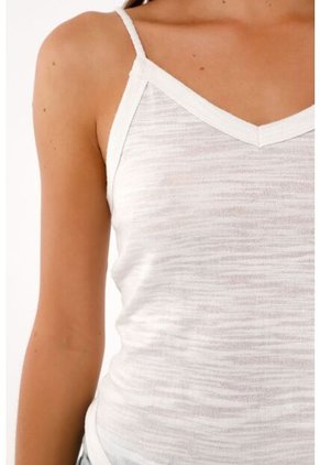 Tennis Camiseta Tejida Tipo Pañoleta Crudo Para Mujer