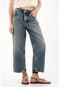 Tennis Jean Recto Con Ajuste De Botones Azul Para Mujer de Tennis