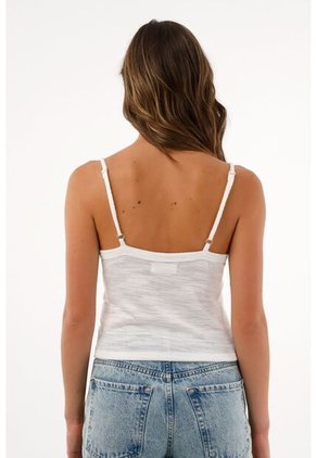 Tennis Camiseta Tejida Tipo Pañoleta Crudo Para Mujer