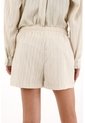Tennis Short Con Pretina Elástica Y Textura Gris Para Mujer de Tennis