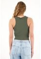 Tennis Camiseta Manga Sisa En Rib Verde Para Mujer de Tennis