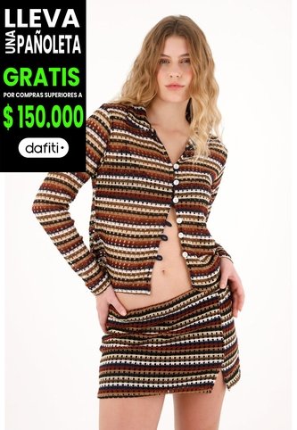 Tennis Camisa Ajustada En Tela Tejida A Rayas Para Mujer Tennis