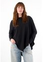 Tennis Camiseta Manga Larga Negra Con Acabado Suave Para Mujer de Tennis