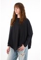 Tennis Camiseta Manga Larga Negra Con Acabado Suave Para Mujer de Tennis