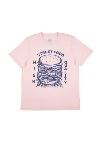 Camiseta Rosada Manga Corta Para Hombre Tennis