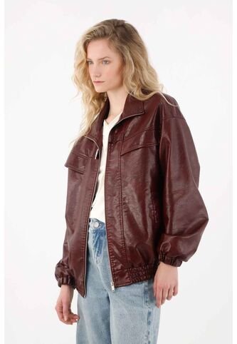 Tennis Chaqueta Con Cierre Vinotinto Para Mujer Tennis