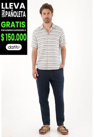 Tennis Camisa Tipo Bowling Preteñida A Rayas Para Hombre Tennis