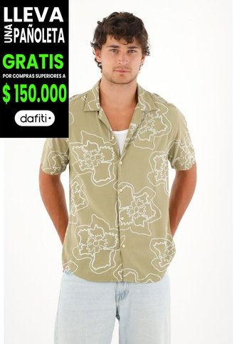 Tennis Camisa Tipo Bowling Estampada Con Textura Ligera Para Hombre Tennis