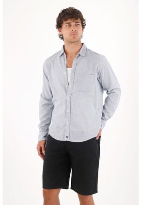 Tennis Bermuda En Dril Negra Para Hombre