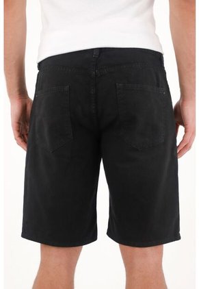 Tennis Bermuda En Dril Negra Para Hombre