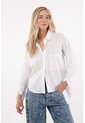 Tennis Camisa Manga Larga Con Bolsillo Blanca Para Mujer de Tennis