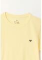 Camiseta Manga Corta Amarilla Para Niño de Tennis