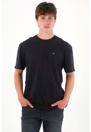 Tennis Camiseta Básica Estampada En Espalda Negro Para Hombre