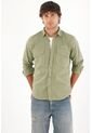 Tennis Camisa Con Bolsillos De Tapa Y Teñido Overdye Para Hombre de Tennis