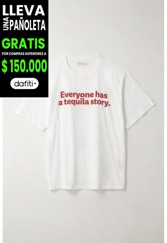 Tennis Camiseta Oversize Con Estampado Blanca Para Mujer Tennis