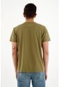Camiseta Cuello Redondo Verde Para Hombre de Tennis
