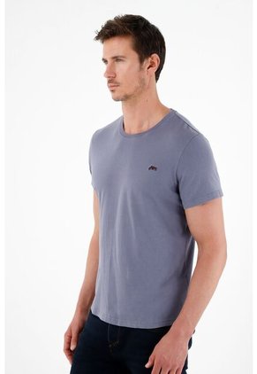 Tennis Camiseta Gris Con Teñido Overdye Para Hombre