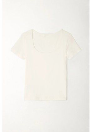Tennis Camiseta Básica Manga Corta Café Para Mujer