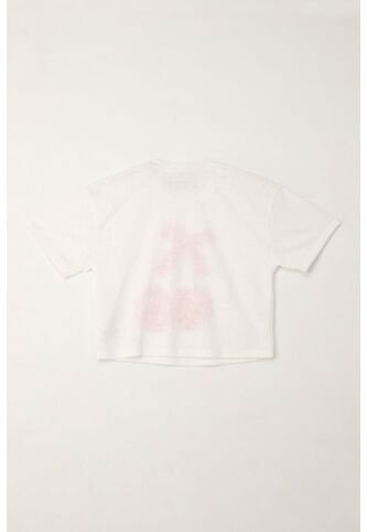 Camiseta Básica Con Estampado De Cerezas Crudo Para Niña Tennis