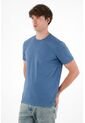 Tennis Camiseta Con Raqueta Estampada Azul Para Hombre de Tennis