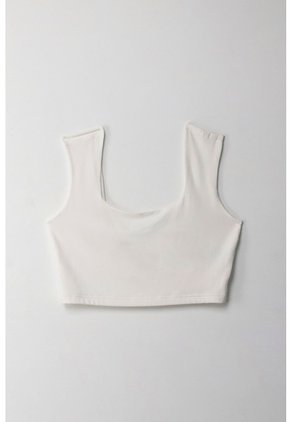 Tennis Camiseta Crop Manga Sisa Crudo Para Mujer