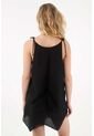 Tennis Camisa De Tiras Con Detalles En Lentejuelas Negra Para Mujer de Tennis