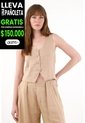 Tennis Chaleco En 100% Lino Crudo Para Mujer de Tennis