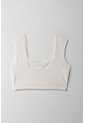 Tennis Camiseta Crop Manga Sisa Crudo Para Mujer de Tennis