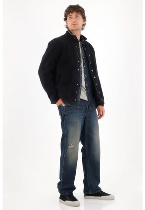 Tennis Chaqueta En Tela Ovejero Negra Para Hombre