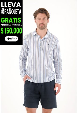 Tennis Camisa Manga Larga Con Diseño A Rayas Con Acabado Suave Para Hombre Tennis