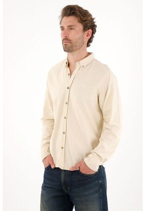 Tennis Camisa Manga Larga Con Raqueta Bordada Verde Para Hombre